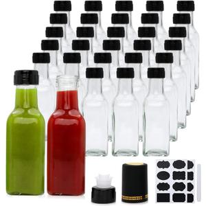 Accguan 180ml Oil Dispenser,Olive Oil Dispenser Bottle,Set with Sticker and Pen,Suitable for Storing Olive Oil, Vinegar and Other Liquids (30pcs)