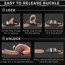 TECEUM Tactical Belt  Coyote B4 S  Heavy-Duty Military, Work, Hiking,Rigger, Utility, EDC Mens Belts  Quick-Release  Nylon Web