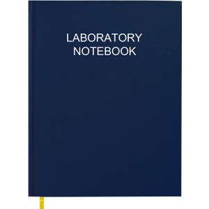 Lab Notebook/Laboratory Notebook - (.25" Grid Format), Laboratory Notebook Quad Ruled Science Lab Book with Grid Pages: Table of Contents for Chemistry, Physics, Biology, 8" x 10", Blue