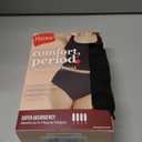 Hanes Women's Comfort, Period. Bikini Period Underwear, Super Leaks Post-Partum & Period Underwear, 3-Pack (Medium)
