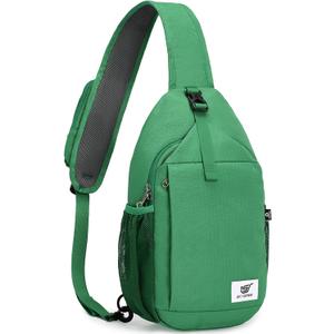 SKYSPER Sling Bag RFID Cross Body Bag Recycled Crossbody Backpack Travel Daypack(Green)