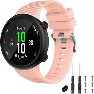 Band Compatible with Garmin Forerunner 45, Sport Silicone Wristband Arm Band Replacement Bracelet for Forerunner 45 and Swim 2