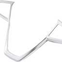 ABS Car Interior Steering Wheel Frame Cover Trim Sticker for BMW 3, 5, 7, 6 Series GT X3 X5 X7 G01 G05 G07 G20 G30 G11 Luxury 2019-2020 (Chrome, Style A)