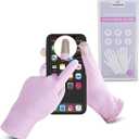 HandLove Premium 100% Cotton Gloves | Moisturizing Gloves for Dry Hands | Overnight Sleeping & Eczema | Touchscreen Friendly | Baby Pink, 2Pairs, One Size
