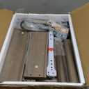 Rattan Nightstand with Charging Station,Modern Bedside Table with 2 Storage Drawer and Open Wood Shelf, for Bedroom and Small Spaces,Night Stand with Solid Wood Legs (Grey Oak)