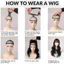 10Inch Black Wig with Bang Short Straight Hair Cosplay Bob Wig For Girls Women Theme Party (Black)