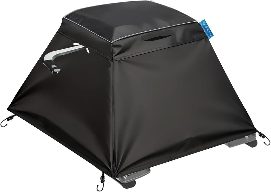 5th Wheel Hitch Cover, Compatible with 15K-26K Companion Fifth Wheel Hitch. Double-layer Heavy Duty Fabric with Zipper Design for Easy Use, 30"W x 30"D, Waterproof & Dustproof.(Cover Only)