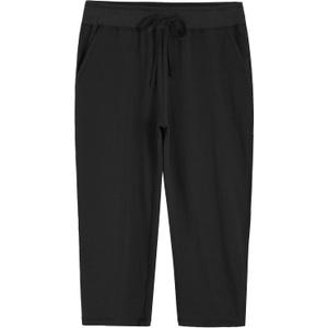 Weintee Women's Knit Sweatpants Capri Pants with Pockets (Black). S Size