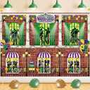 Mardi Gras Banner Backdrop 8x6FT Carnival Mask Masquerade Photography Background Castle Dress-Up Dance Party Decorations Supplies Photo Props
