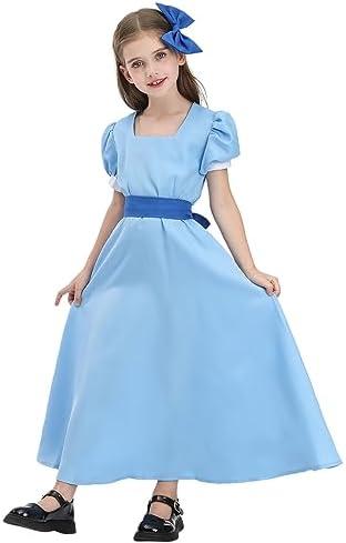 CR ROLECOS Wendy Dress up Costume Toddler Girls Princess Dress Halloween Party Kids Wendy Cosplay Costume K150, XL