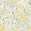 NuWallpaper, Flower Parade Yellow Peel and Stick Wallpaper, Modern, Self-Adhesive, 20.5-in x 18-ft