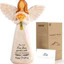 5.5'' Happy Christmas Angel Figurine Gifts for Home Decor,Christmas Emotional Gifts for Women,Unique Xmas Gift for Mom,Sister and Best Friend