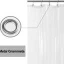 Barossa Design RV Shower Curtain Liner with 3 Magnets - 47" x 64" Camper Shower Curtain for Travel Trailers, Waterproof PEVA Liner for Camping Stall, PVC Free, Metal Grommets - Clear, 47x64