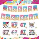 Supervitae 33 Pcs 6 7 Theme Ice Cream Drip Baseball Birthday Baseball Banner Sports Party Decoration Supply Ice Cream Drip Banner for Team Birthday Festival for Coach Player Sports Lover