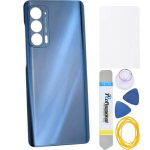Nebula Blue Plastic Cover Housing Door Replacement Backs for Motorola Edge (2021) Edge 5G UW (2021) Including Installation Instruction Tool Kit