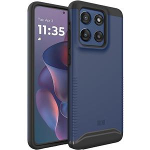 TUDIA Merge [Military Grade] for Motorola Moto G Stylus 5G 2025 Case - [Drop Tested] Dual Layer Shockproof Slim Rugged Grip Heavy Duty Protective Phone Cases Cover - Indigo Blue