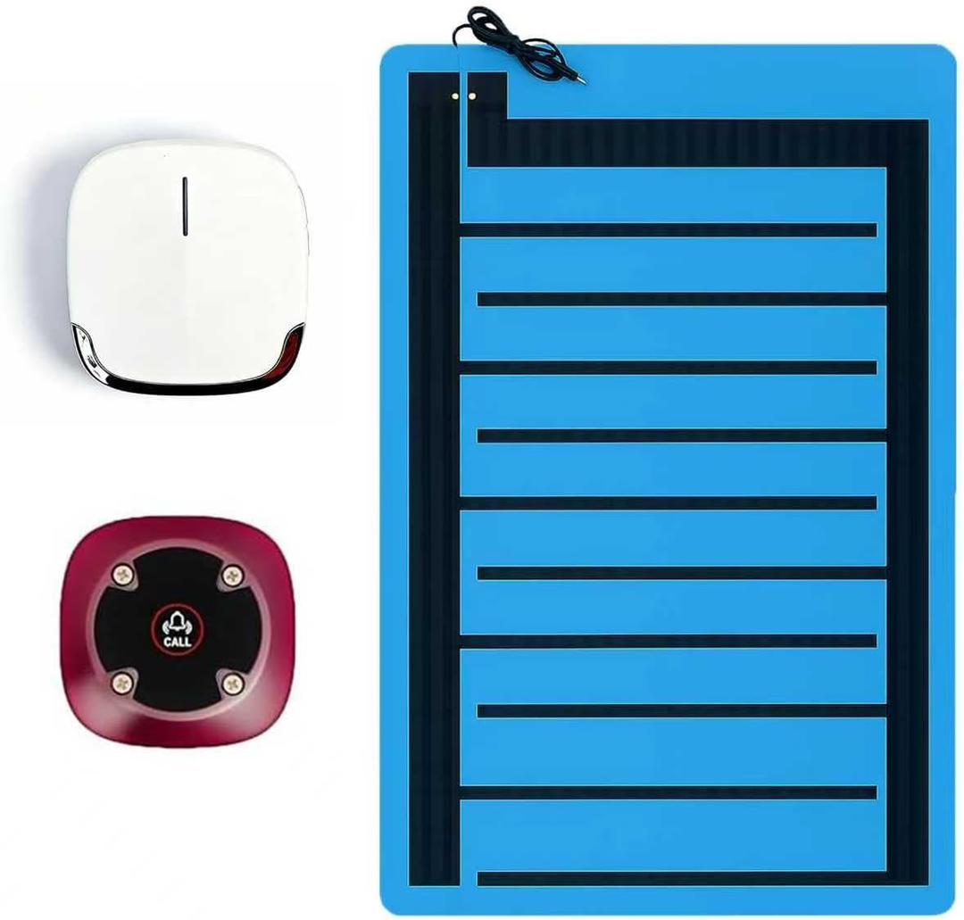 Portable Wireless Bedwetting Alarm for Boys Girls Kids, Home Use Pee Alarm for Potty Training, 65-90ft Wireless Distance & Adjustable Volume Receiver