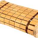 Bamboo Sauna Headrest Pillow Natural Sauna Backrest Sauna Neck Rest for Head Support Home Spa Gym Accessories Chinese Style Steam Rooms Handmade Wood Hollow Pillow for Household Relaxing Rest Body