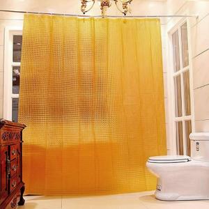 Translucent Orange Shower Curtain 72" x 72" Waterproof Shower Curtain Liner