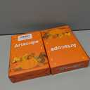 2 x Artscope Halloween Decorative Throw Pillow Covers 18x18 Inch Set of 4, Ghost Trick or Treat Pumpkin Sweet But Spooky Outdoor Farmhouse Pillow Cases for Home Sofa Couch-Orange