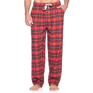 Ashford & Brooks Mens Super Soft Flannel Plaid Pajama Sleep Pants XL