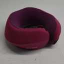 Luvcor Premium Quality Memory Foam Travel Neck Pillow Bundle - Best Ergonomic Pillow for Airplane Travel, car Ride, Sleeping. Comes with Eye mask, earplugs and Storage Bag. (Royal Pink)