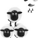 3-Pack Sheep Toilet Paper Roll Holder Set, OPP Packaging - Cute Bathroom Organizer with Adorable Design