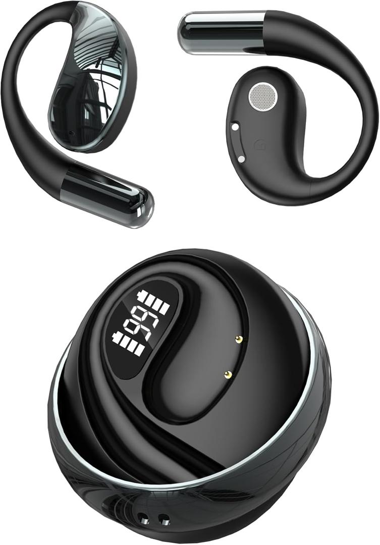 AI Language Translator Earbuds, OWS 3 in 1 Translation Earbuds Real Time 150 Languages & Accents&10 Offline Packs,Two Way Translation Device for Travel Business Meetings Learning, Black