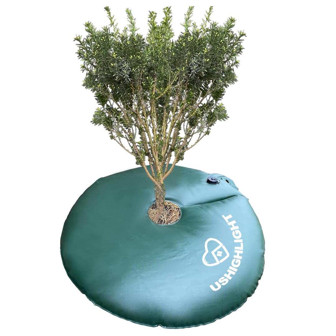 1-Pack Tree Watering Ring, 20 Gallon Slow Release, Fits Max.6" Diameter Tree, Deep Root Watering, PVC Material