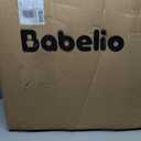 Babelio Baby Gate for Stairs, Kitchen & Doorways, No Bottom Bar| Easy Installation| One-Handed Operation| Auto-Close| Hardware Mount (Drill Needed) Safety Dog Gate (White - B17, 24-39" W, 28" H)
