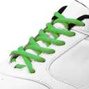 3 x Oval Athletic Shoelaces Half Round Shoe Laces for Sneakers Running Shoes Sport Shoe Strings 23 Color (43"(110cm), Grass Green)