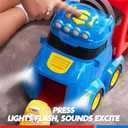 Vroomix JOVA Extra Large Toy Trucks for Toddlers, 3-Layer City Trucks for Kids, 7-in-1 Big Transport Carrier Truck with Siren & Lights and 6 Toy Cars, Birthday Gifts for Boys