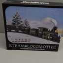 Train Set for Kids, Train Toy w/Steam, Light & Sounds, Christmas Train Sets for Under The Tree, for 3 4 5 6 7 8 Year Old Boys Girls