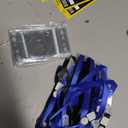 4x3 Name Tags Badge Holder with Lanyard 50 Pack Waterproof Horizontal ID Badge Holder and 50 Pcs Lanyards Nametag for Conferences, Events, and Meetings (Blue, 4 x 3 inches)