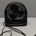 Amazon Basics Air Circulator Fan, Desk Fan for Bedroom, Home and Office, With 90-Degree Tilt Head, 3 Speed Settings, Lightweight (3 LBS), 35 Watts, Black, 11.1"W x 6.3"D x 10.9"H