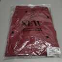 Vrtige Women's Casual Elastic High Waist Drawstring Workout Mini Skirt with Pockets (Red, L)