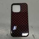 Jusy Compatible with MagSafe Polka Dot Case for iPhone 15 Pro, Cute Aesthetic Polka Dots Magnetic Phone Case, Soft TPU and Hard PC Protective Phone Cover for Women GirlsShiny - Brown