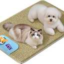 Pet Cooling Mat for Dogs and Cats  Natural Rattan Straw Pad, Breathable Summer Pet Pad for Small & Medium Pets, Anti-Slip Cool Mattress for Indoor & Outdoor Use (Medium)