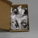 PlusRoc 4 Pack Anti-Rust Wheels Stainless Steel Self Adhesive Caster Wheels for Kitchen Appliance Rollers Sliders Mop Bucket, Load Capacity 28LBS Per Wheel for Furniture