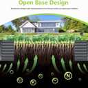 8x4x2FT Galvanized Raised Garden Bed,Galvanized Planter Boxes Outdoor, Large Metal Raised Garden Beds for Vegetables-Grey