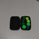 BUSOHA Silicone Fidget Balls - 8 Pack Silicone Stress Relief Balls Stone for Adults Sensory Travel Toys for Calming,Stress,Autism and ADHD,Gifts for Teens Adults,Green (1.2 Inch)