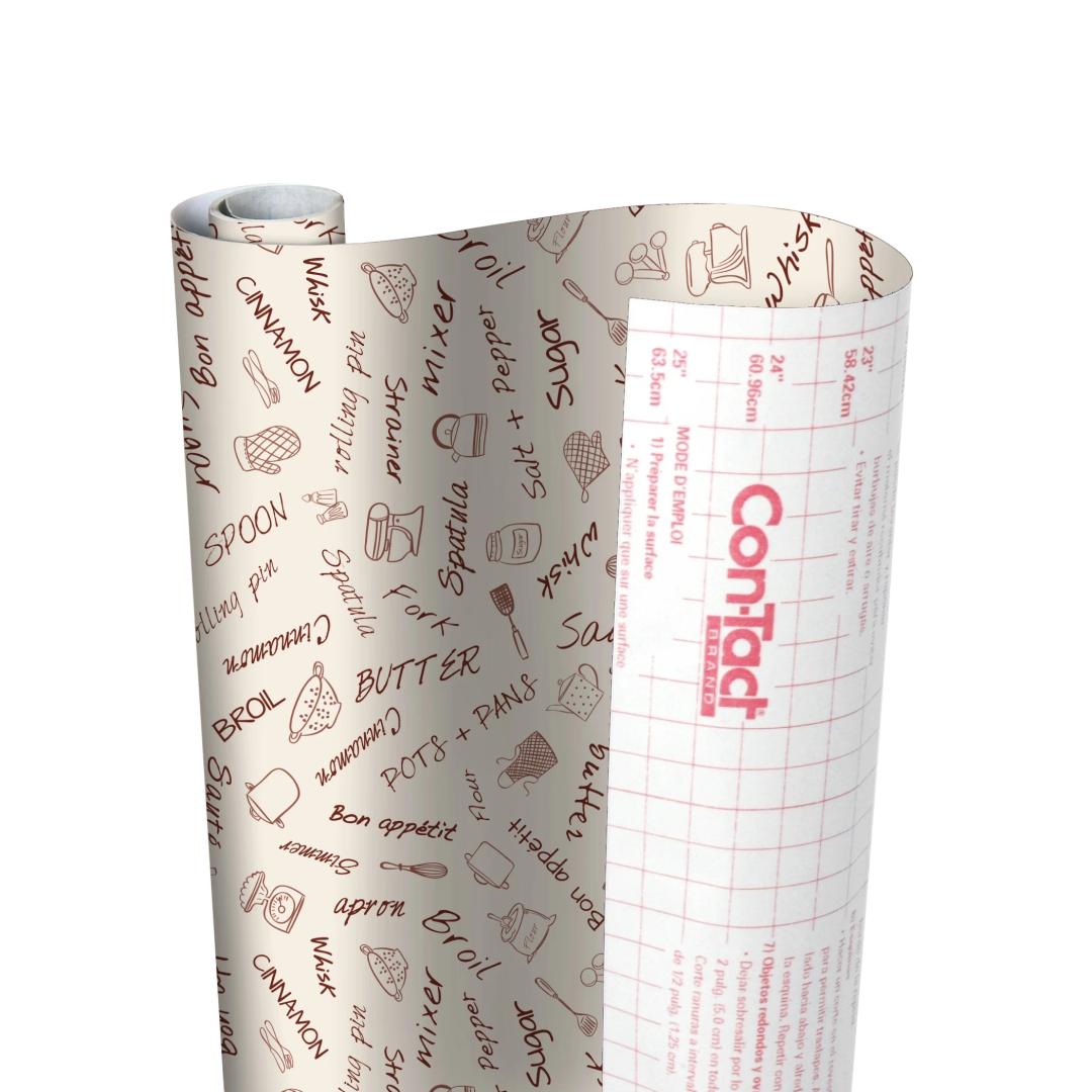Con-Tact Brand Creative Covering Adhesive Covering, Words, 18" x 50 ft