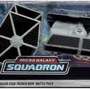 Star Wars Micro Galaxy Squadron Death Star Trench Run Battle Pack - Four Vehicles Plus Five Micro Figure Accessories 