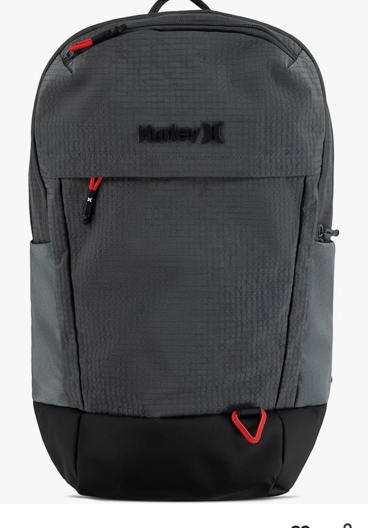 Hurley Mens Classic Backpack, Ion Grey, One Size