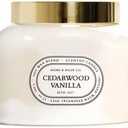 Home&Body Company Scented Candles 12 OZ Fragranced Candle, Soy Blend Wax, Infused with Essential Oils, Home Fragrances, Aromatherapy Home Scented Candles Gift, Scent: Cedarwood Vanilla