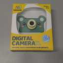 kiimento Kids Digital Camera & Video Camcorder, Soft BPA-Free Silicone Casing, 32GB Memory Card - Model C - Mikayo The Bear