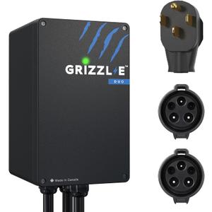 Grizzl-E Duo Level 2 Plug in EV Charger, up to 40 Amp, Two 24 feet Premium Cables (14-50 Plug)