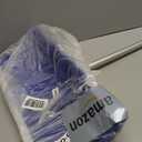 Snow Pusher Shovel for Driveway Car Garage, 24 Inch Snow Removal Plow with D-Grip Handle Aluminum Strip, Ergonomic Heavy Duty Wide Snow Shovel for Home Outdoor, Blue