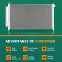 Air Conditioning A/C Condenser Compatible with Chevy C10 K10 5.0L 1983-1986, R10 5.7L 1987, V10 5.7L 1987, K20 5.7L 1983-1986, Blazer 5.7L 5.0L 1987-1991,GMC C1500 5.0L 1983-1986 & More