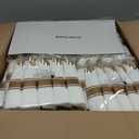 Nervure 700PCS Gold Plastic Plates - Gold Plastic Dinnerware Sets for 100 Guests - 200 Disposable Plates, 300 Silverware, 100 Cups, 100 Napkins for Wedding & Party & Mothers Day